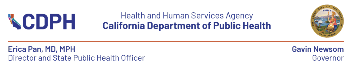 Health and Human Services Agency -  California Department of Public Health